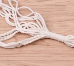 Merkloos Plantenhanger Macramé - Luxe Gevlochten Touw Katoen - 2 Stuks - Plantenpot Ophangen -Gardena Winkel 1200x1069 3