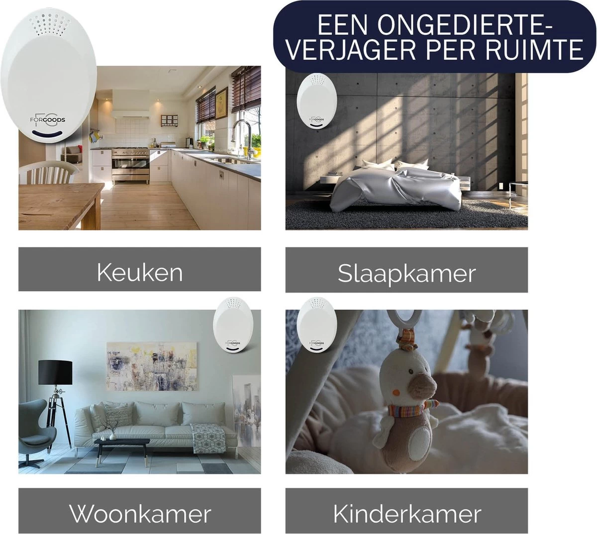 Merkloos Forgoods Ultrasone Muizenverjager En Ongedierte Verjager - Muizenverjager - Pest Reject - (4 Stuk Wit) - Ook Verkrijgbaar In Zwart 10 Merkloos Forgoods Ultrasone Muizenverjager En Ongedierte Verjager - Muizenverjager - Pest Reject - (4 Stuk Wit) - Ook Verkrijgbaar In Zwart - Afbeelding 10