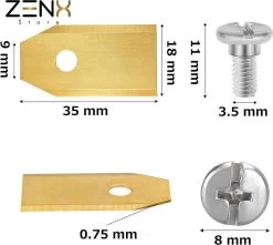 Titanium Robot Grasmaaier Mesjes Voor Husqvarna Automower, Gardena Robotmaaiers 19 Titanium Robot Grasmaaier Mesjes Voor Husqvarna Automower, Gardena Robotmaaiers -Gardena Winkel 1200x1076 3