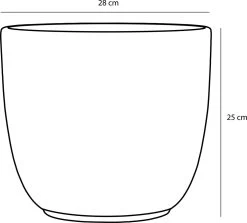 Mica Decorations Tusca Bloempot - H25 X Ø28 Cm - Mat - Zwart -Gardena Winkel 1200x1084 6