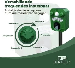 Dentools Ultrasone Kattenverjager 110 Graden - Ongedierte Verjager - Ongediertebestrijding - Zonneenergie - Groot Bereik - Oplaadbaar -Gardena Winkel 1200x1092 4