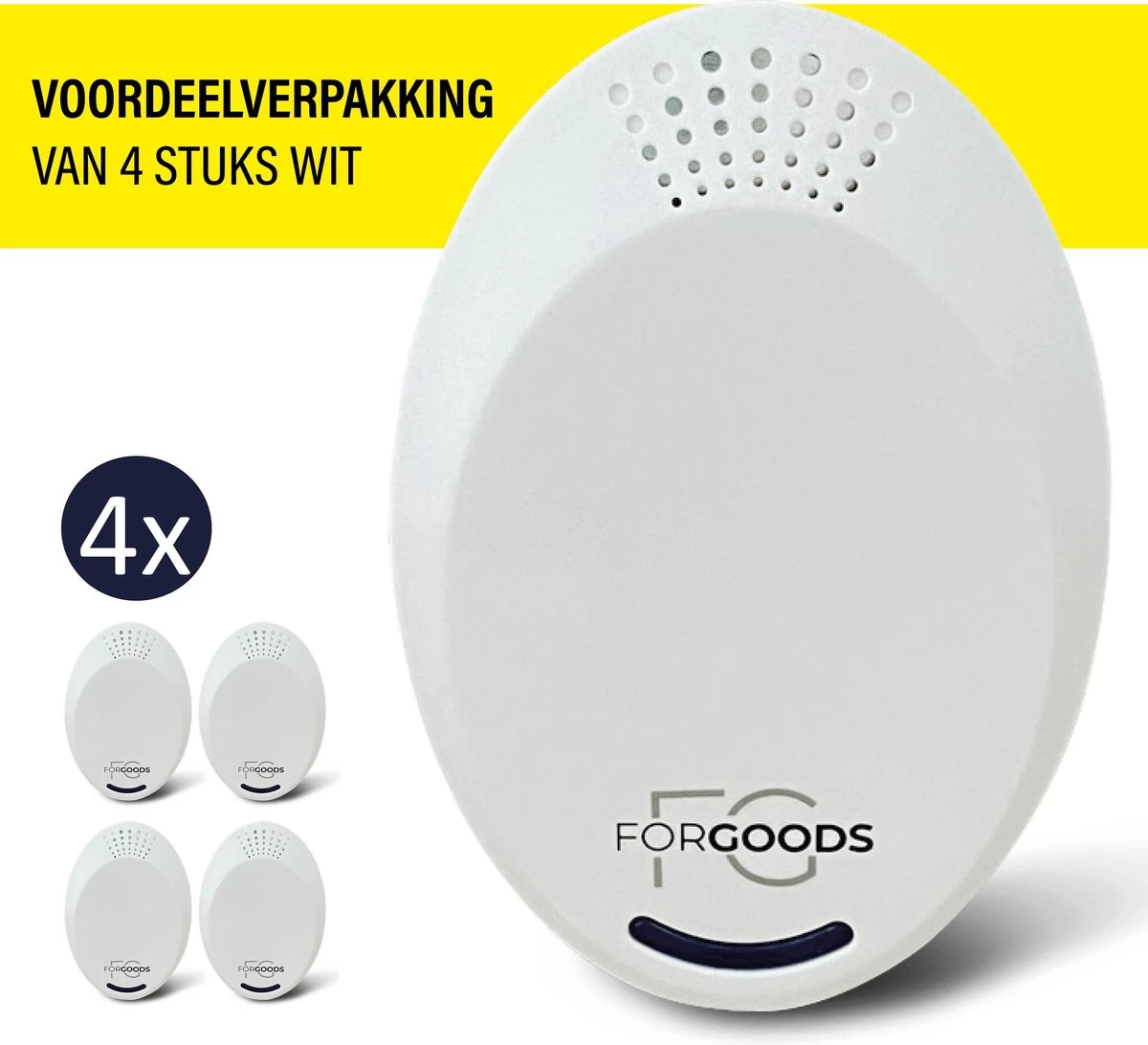 Merkloos Forgoods Ultrasone Muizenverjager En Ongedierte Verjager - Muizenverjager - Pest Reject - (4 Stuk Wit) - Ook Verkrijgbaar In Zwart 1 Merkloos Forgoods Ultrasone Muizenverjager En Ongedierte Verjager - Muizenverjager - Pest Reject - (4 Stuk Wit) - Ook Verkrijgbaar In Zwart