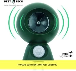 Pest Tech - PT-200 - Kattenverjager - Ultrasone Kattenverjager - Kattenschrik - Zonneenergie - Marterverjager -Zonder Solar Paneel - *Zonder Batterijen Inclusief