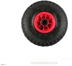 Benson Bolderkarwiel Steekwagenwiel Met Luchtband 3.00-4 | Asgatdiameter 20mm Rollager | Hoogte Wiel 26cm -Gardena Winkel 1200x1114