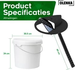 Olenka - Diervriendelijke Muizenval - Rattenval - Muizenverjager - Inclusief Emmer - Voor Binnen En Buiten - Verbeterd Model 2023 - Inclusief E-Book - Zwart -Gardena Winkel 1200x1116 5