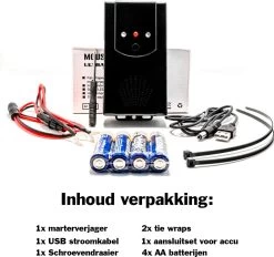 Sparckz Verjager® Marterverjager Auto 12V - Incl. Batterijen - Anti Ongedierte Outdoor & Indoor - Marters, Muizen, Steenmarter & Ratten Verjager -Gardena Winkel 1200x1128 7
