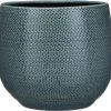 Mica Decorations Gabriel Bloempot - H20 X Ø25 Cm - Keramiek - Blauw