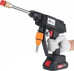 Merkloos Elektrische Accu-Hogedrukreiniger - 20Bar - Multifunctioneel Mondstuk - Draagbaar Oplaadbaar Snoerloos - Reinigingsspuitpistool - Met Rijke Accessoires - Voor Makita 18V-batterij - Voor Auto, Tuin, Terras, Raam (Zwart) -Gardena Winkel 1200x1140 2