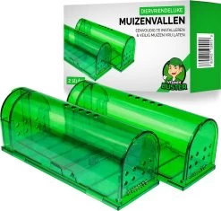 VerminBuster Diervriendelijke Muizenval - 2 Stuks - Levende Muizenval - Muizenverjager