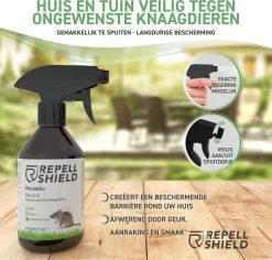 RepellShield Muizen Bestrijden - Ongediertewering | Diervriendelijke Muizenverjager, Muizen Verjagen Met Geur, Anti-Muizen Spray -Gardena Winkel 1200x1147 5