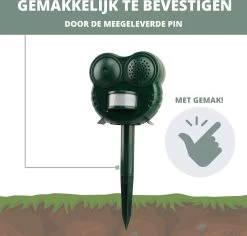 Niceey Kattenverjager - Ultrasone Verjager- Kattenschrik - Vogelverjager - Marterverjager - Ongedierte Verjager - Op Batterijen - Waterdicht - Extra Groot Bereik -Gardena Winkel 1200x1147 7