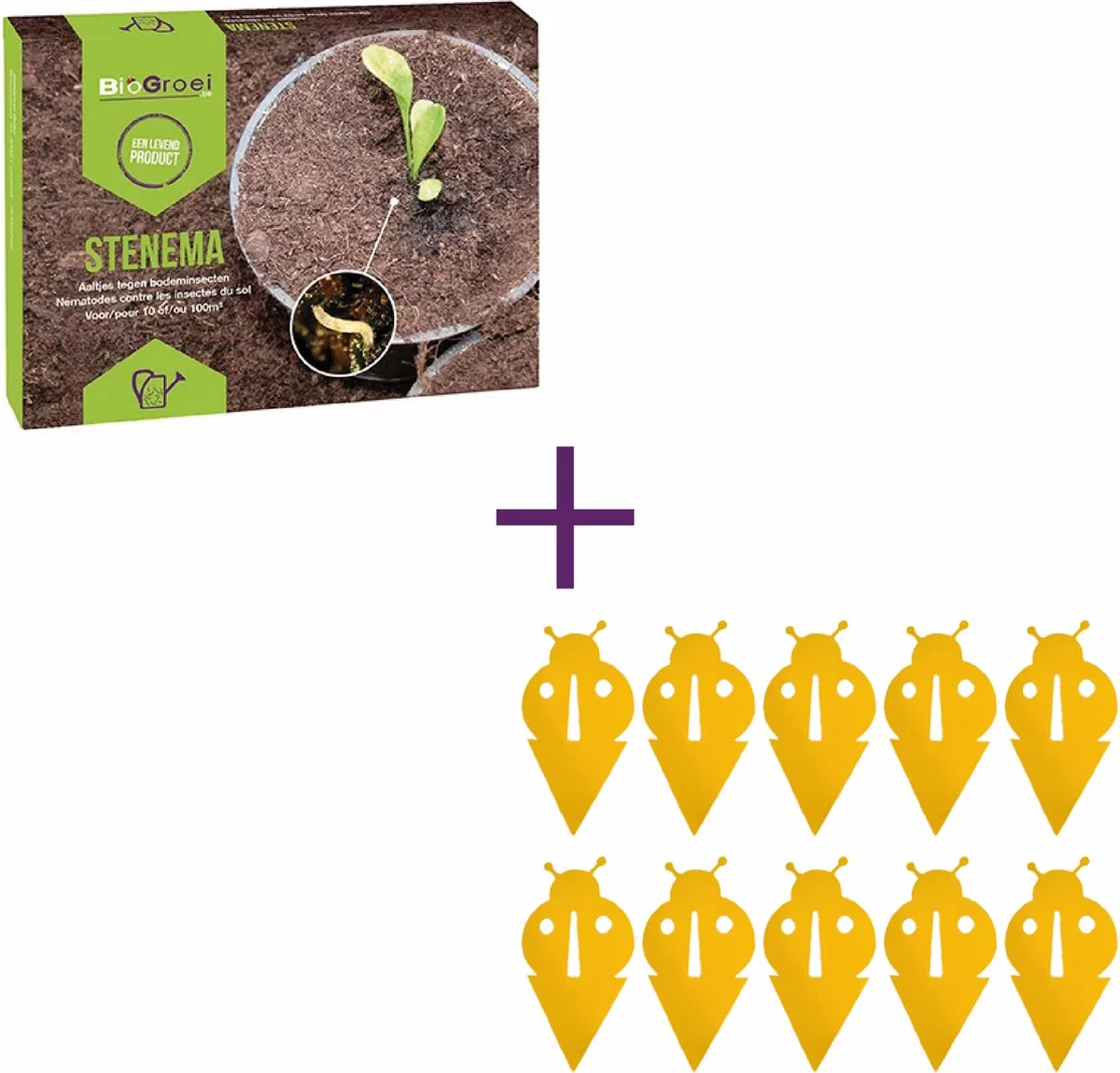Biogrowi Combipakket Tegen Rouwvliegjes - Aaltjes Tegen Rouwvliegjes 10m² + 10 Gele Vangplaten - Varenrouwmug Bestrijdingspakket 2 Biogrowi Combipakket Tegen Rouwvliegjes - Aaltjes Tegen Rouwvliegjes 10m² + 10 Gele Vangplaten - Varenrouwmug Bestrijdingspakket - Afbeelding 2
