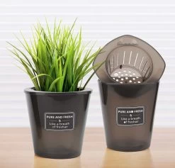 Merkloos Kruidenpot Waterreservoir Verse Kruiden Plantenpot Met Watergeefsysteem Voor Vensterbank Keuken Kruidentuin Binnen Set Van 10 Stuks Zwart -Gardena Winkel 1200x1152 11