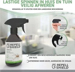 RepellShield Spinnen Bestrijden - Ongediertewering | Diervriendelijk Spinnen Verjagen Met Geur, Anti-Spinnen Spray - 250ml -Gardena Winkel 1200x1152 14