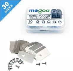 Mesjes Voor Husqvarna Automower - Reservemessen Voor Gardena Robotmaaier - 30st - RVS - Plastic Box - Megoo® -Gardena Winkel 1200x1155