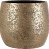 Mica Decorations Clemente Bloempot - H31 X Ø38 Cm - Terracotta - Goud