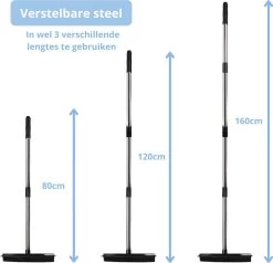 De Blaffende Kat 2 In 1 Rubberen Bezem – Bezem Binnen & Buiten – Vloerwisser Met Steel - Vloertrekker – Veger - Extra Lang 160cm -Gardena Winkel 1200x1156 7