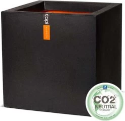 Capi Europe - Bloempot Vierkant Smooth NL - 50x50x50 - Zwart - Voor Binnen En Buiten - KBL904 -Gardena Winkel 1200x1159 4