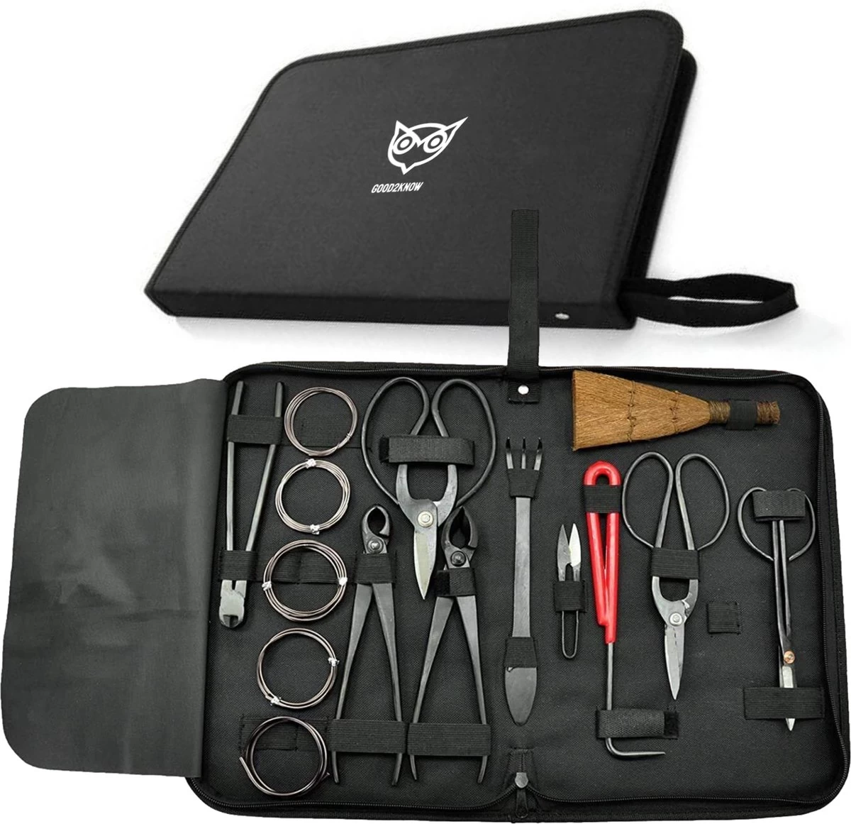 Good2know Bonsai Gereedschap Set – 16 Delig – Bonsai Starters Kit – Bonsai Boompje Verzorgingskit - Tuingereedschap 2 Good2know Bonsai Gereedschap Set – 16 Delig – Bonsai Starters Kit – Bonsai Boompje Verzorgingskit - Tuingereedschap - Afbeelding 2