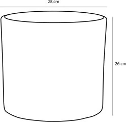 Mica Decorations Era Bloempot - H26 X Ø28 Cm - Wit -Gardena Winkel 1200x1163 4
