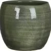 Mica Decorations Lester Bloempot - H22 X Ø24 Cm - Terracotta - Groen