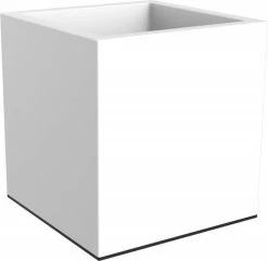 Elho Vivo Matt Finish Vierkant Wielen 40 - Grote Plantenbak Voor Binnen & Buiten - Gemaakt Van Gereycled Plastic - L 39 X W 39 X H 41 Cm - Wit -Gardena Winkel 1200x1171 6