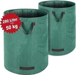 Gardebruk Tuinafvalzak - 2 Stuks 280L – 77x67cm/Opvouwbaar - Groen -Gardena Winkel 1200x1175 3