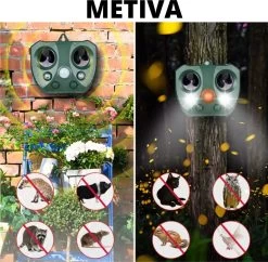 Metiva Kattenverjager - Ultrasone Verjager - Muizenverjager - Ongedierteverjager - Tuin - Diervriendelijke Ultrasone Dierenverjager Zonne Energie - Marterverjager - Katten - Kattenschrik - Waterbestendig - Honden - Dieren - Katten Verjager -Gardena Winkel 1200x1176 10