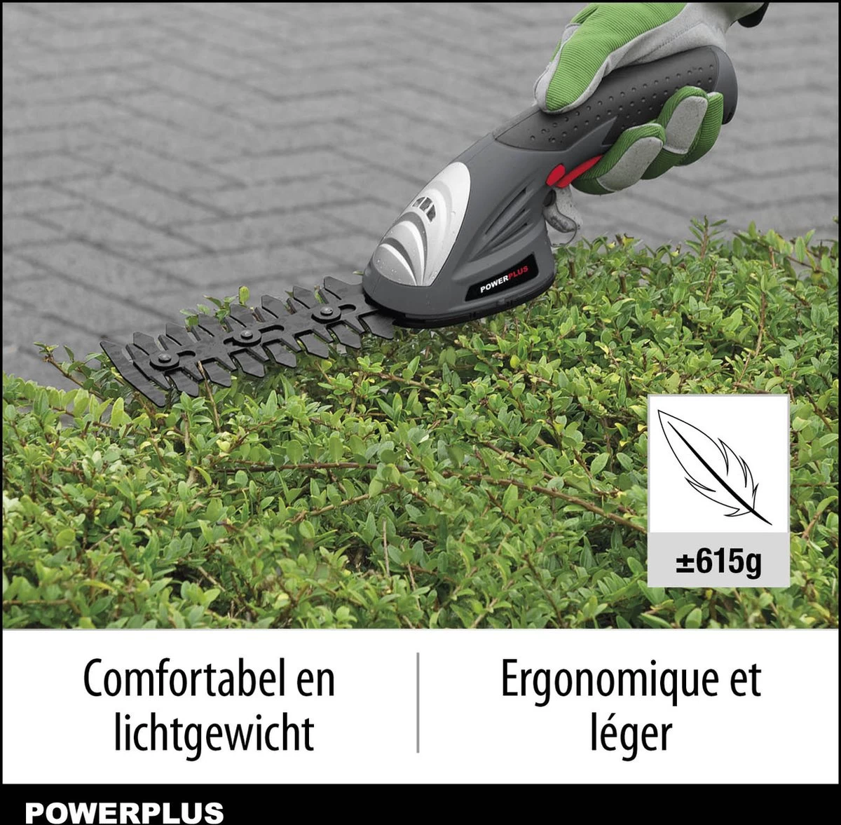 Powerplus POWEG4500 Gras-/Heggenschaar Accu - 7.2V - Snoeien En Knippen - Zwaardlengte 83/120mm - Mesafstand 8mm - Incl. 1,5Ah Accu En Lader - Haagschaar Voor Tuinonderhoud 2 Powerplus POWEG4500 Gras-/Heggenschaar Accu - 7.2V - Snoeien En Knippen - Zwaardlengte 83/120mm - Mesafstand 8mm - Incl. 1,5Ah Accu En Lader - Haagschaar Voor Tuinonderhoud - Afbeelding 2