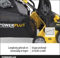 Powerplus POWXG7516 Elektrische Verticuteermachine - Mos Verwijderaar - 1800W - 360mm Maaibreedte- 45L Opvangbak - Incl. Gazonbeluchter/grasbeluchter -Gardena Winkel 1200x1177 7