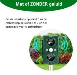 Cosas & Más - Ultrasone Kattenverjager - Marterverjager - Kattenschrik - Vogelverschrikker - Flashlight - Zonne Energie - Met USB Kabel -Gardena Winkel 1200x1178 15