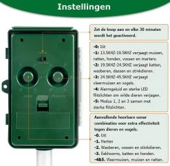Cosas & Más - Ultrasone Kattenverjager - Marterverjager - Kattenschrik - Vogelverschrikker - Flashlight - Zonne Energie - Met USB Kabel -Gardena Winkel 1200x1178 16