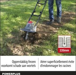 Powerplus POWEG7010 Tuinfrees - 1050W - Werkbreedte 320mm - Werkdiepte Max. 220mm - Incl. 4 Messen -Gardena Winkel 1200x1178 6