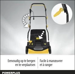 Powerplus POWXG7516 Elektrische Verticuteermachine - Mos Verwijderaar - 1800W - 360mm Maaibreedte- 45L Opvangbak - Incl. Gazonbeluchter/grasbeluchter -Gardena Winkel 1200x1179 11