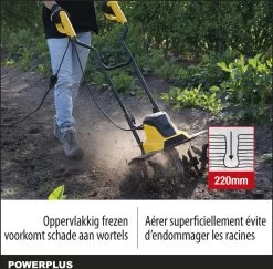 Powerplus POWXG72010 Tuinfrees - 1500W - Werkbreedte 450mm - Werkdiepte Max. 220mm - Incl. 6 Messen En Wielen -Gardena Winkel 1200x1179 14