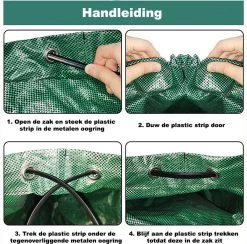 Tuin Afvalzakken - 2 Stuks - Opvouwbare Afvalzak - Tuin Afvalzak - Bladzakken - Waterstotend Tuinafvalzak - 270L -Gardena Winkel 1200x1186 1