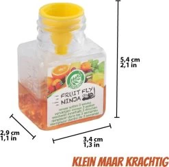 Super Ninja - Fruit Fly Ninja® - Fruitvliegjes Vanger - 100% Natuurlijk En Milieu Verantwoordelijk - 2 Pack -Gardena Winkel 1200x1186 19