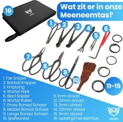 Good2know Bonsai Gereedschap Set – 16 Delig – Bonsai Starters Kit – Bonsai Boompje Verzorgingskit - Tuingereedschap 18 Good2know Bonsai Gereedschap Set – 16 Delig – Bonsai Starters Kit – Bonsai Boompje Verzorgingskit - Tuingereedschap -Gardena Winkel 1200x1187 12
