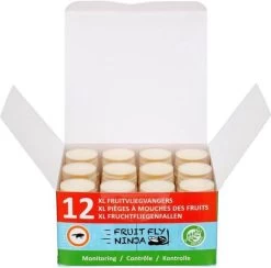 Super Ninja - Fruit Fly Ninja® - Fruitvliegjes Vanger - 100% Natuurlijk En Milieu Verantwoordelijk - 12 Pack -Gardena Winkel 1200x1187 31
