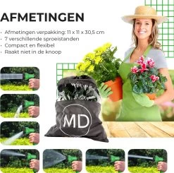 Uitrekbare Tuinslang Tot 15 Meter Van MD-goods ® - Tuinsproeier - Tuin Besproeien - Waterslang - Sproeikop - Groen - Flexibel Elastisch -Gardena Winkel 1200x1191 7