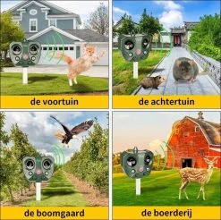 Steks® Ultrasone Kattenverjager - Kattenschrik - Katten Afweermiddel - Zonneenergie - Marterverjager - Op Batterijen - Met Adapter - Tuin - Ongedierte Verjager -Gardena Winkel 1200x1195 23