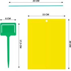 Fruitvliegjes Vanger - Rouwvliegjes Bestrijden - 20 Vellen - Vliegenvanger - 15 X 20 Cm Vellen -Gardena Winkel 1200x1195 30