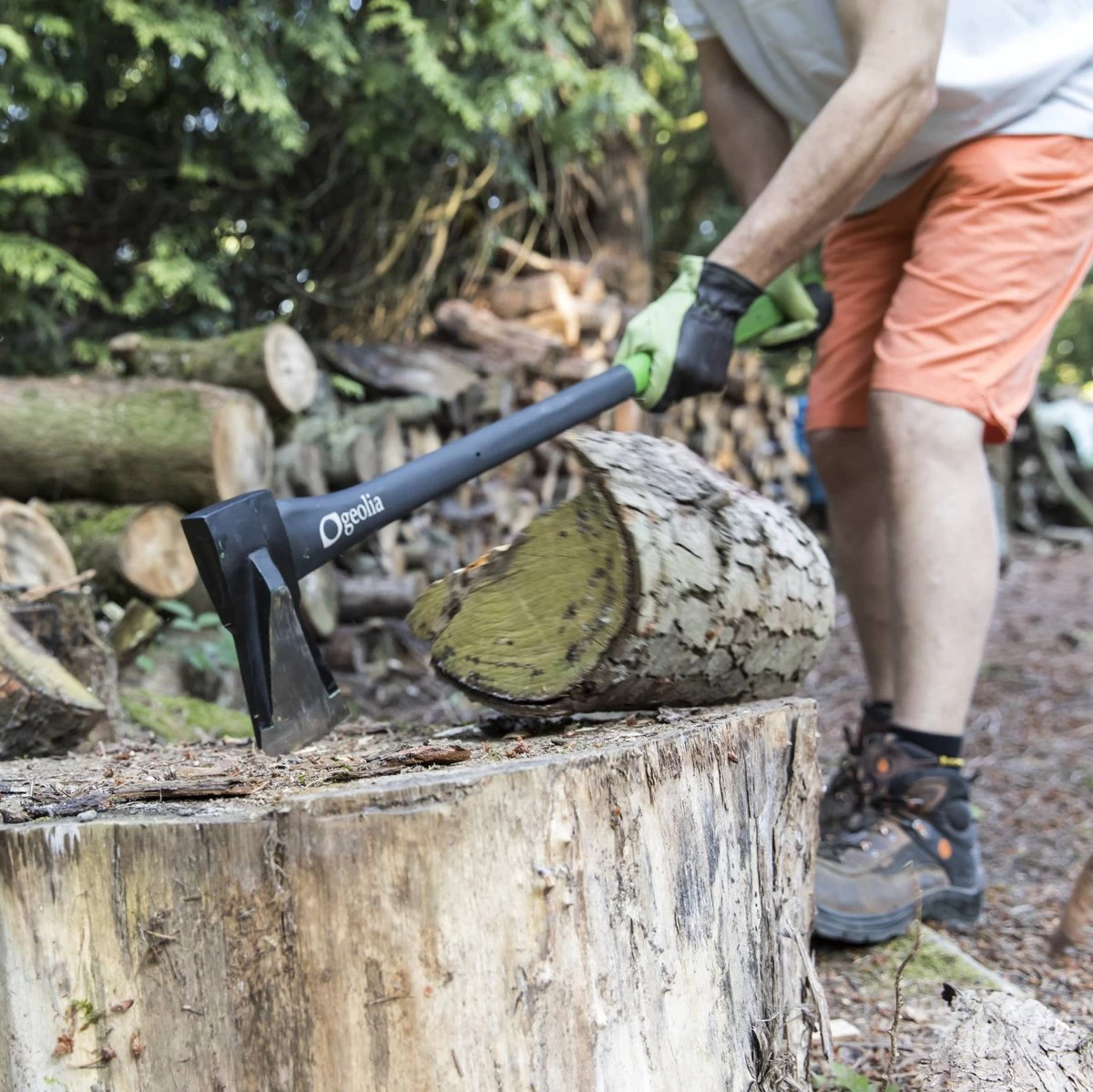 GEOLIA - Bijl - Bijl - Staal - Glasvezelsteel - 3kg Met Een Stalen Kop Van 2,5 Kg - Bijlen - Grote Bijl - Kloofhamer - Kloofbijl - Kloofbijl 5 GEOLIA - Bijl - Bijl - Staal - Glasvezelsteel - 3kg Met Een Stalen Kop Van 2,5 Kg - Bijlen - Grote Bijl - Kloofhamer - Kloofbijl - Kloofbijl - Afbeelding 5