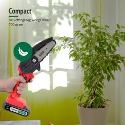 Mardin Mini Kettingzaag - Snoeizaag - Kettingzaag - Kettingzaag Electrisch Met 2 Accu - Inclusief Koffer - 1 Extra Accu - Rood -Gardena Winkel 1200x1199 12