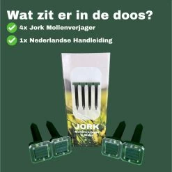 Jork - Mollenverjager - Mollenverjager Op Zonne Energie - Mollenbestrijding - Muizenverjager - Muizenval Diervriendelijke - 4 Stuks - Diervriendelijk - Zonne Energie - Waterdicht - V2 - 2023 Model -Gardena Winkel 1200x1199 30