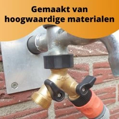 Horvitus Waterverdeler 2 Weg - Y Stuk Kraan Splitter - Voor Europese Kranen - Messing -Gardena Winkel 1200x1200 1118