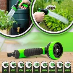MD-Goods ® Super Sterk Uitrekbare Tuinslang Tot 30 Meter + GRATIS Tas En Koppelstuk - Tuinsproeier - Tuin Besproeien - Waterslang - Sproeikop - Groen - Flexibel Elastisch -Gardena Winkel 1200x1200 1396