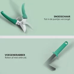 Tuinierset 10 Delig Met Complete Gereedschapskoffer Set Inclusief Tuinschaar, Handschep, Handhark, Plantenspuit, Haakvormige Voegenkrabber, Bloemenschepje, Bloemenschaar, Grasschaar En Heggenschaar -Gardena Winkel 1200x1200 141