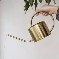 Kikkerland Vintage Gieter - Plantengieter Voor Binnen - Goud - 1,2L - Retro - Metaal -Gardena Winkel 1200x1200 1427