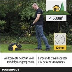 Powerplus POWXG7513 Elektrische Verticuteermachine - Mos Verwijderaar - 1400W - 320mm Maaibreedte - 45L Opvangbak - Incl. Gazonbeluchter/grasbeluchter -Gardena Winkel 1200x1200 148